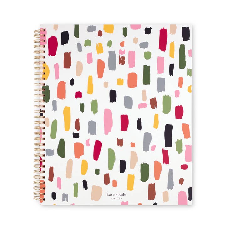 Large Spiral Notebook, Painterly Strokes for wholesale by Kate Spade New York by Lifeguard Press