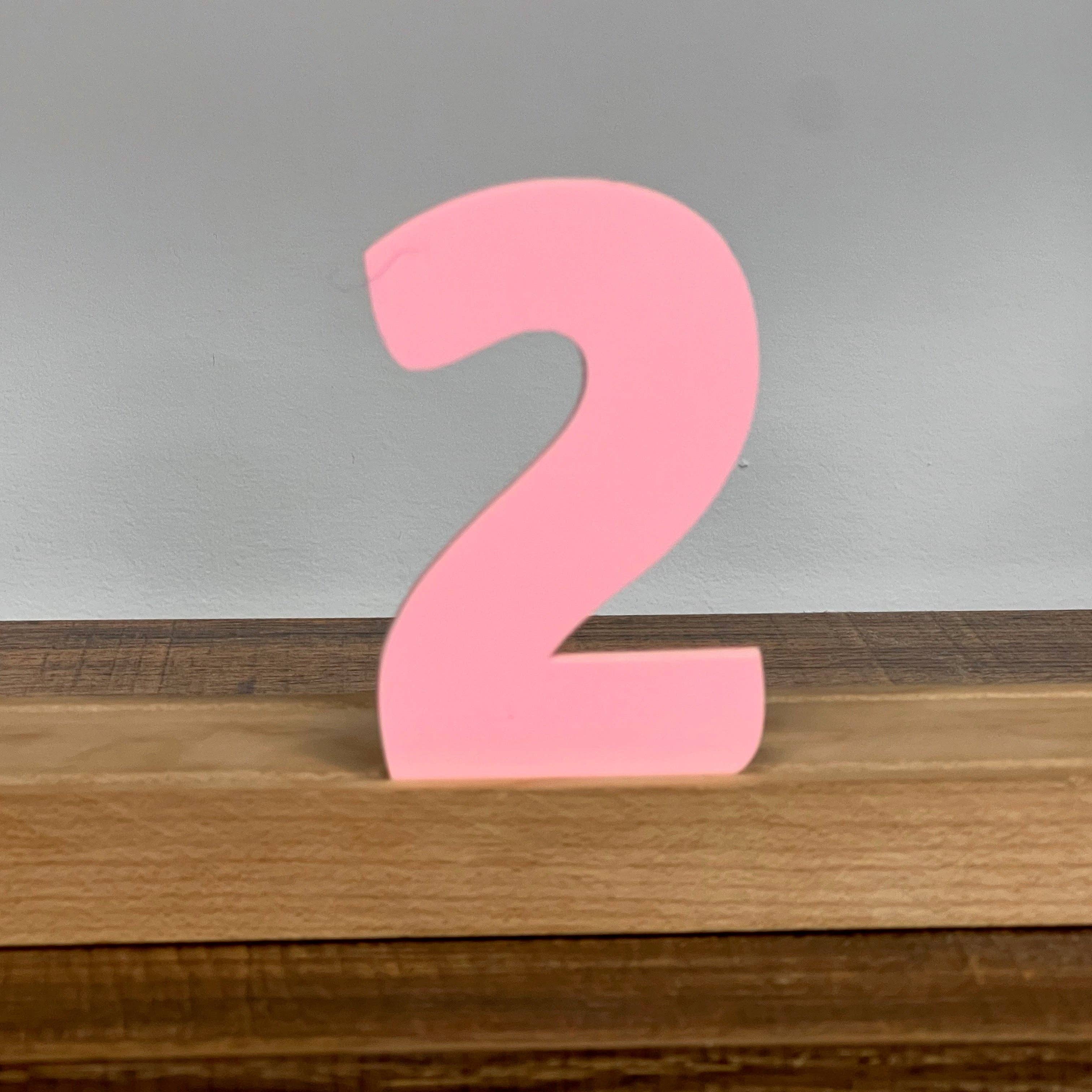 Artifacture - Wholesale Sign - Kryliq Individual Letters: 3" Craftsman Style- Matte Pastel Pink30