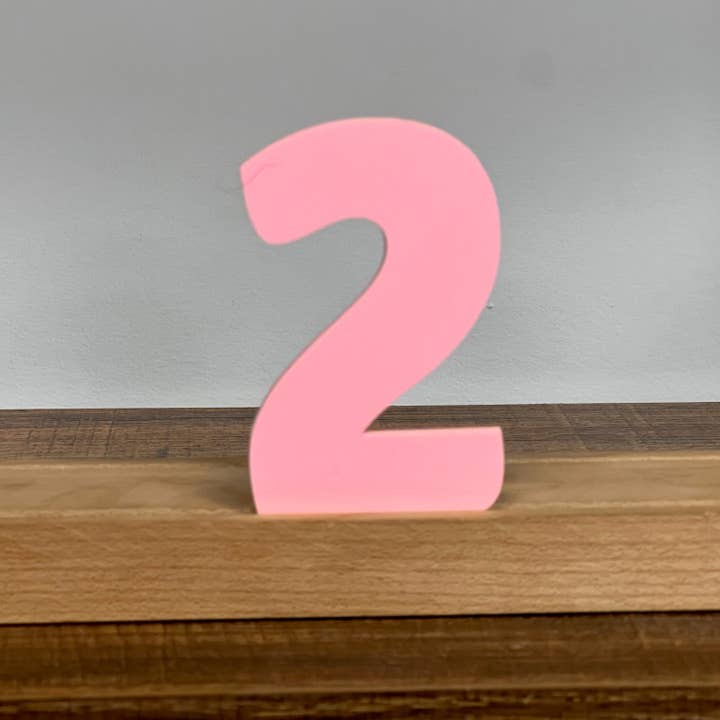 Artifacture - Wholesale Sign - Kryliq Individual Letters: 3" Craftsman Style- Matte Pastel Pink30