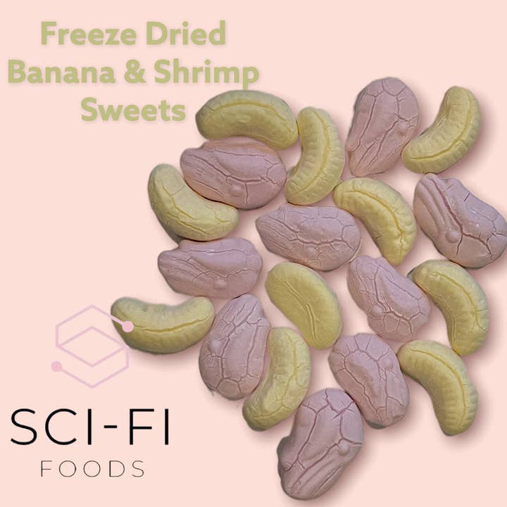 Sci-fi Foods - Wholesale Gummy - Freeze Dried Banana & Shrimp foam gummies