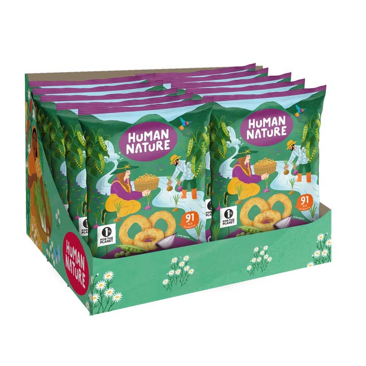 Human Nature Food – wholesale Puffed snack – Human Nature Caramelised Onion Pea Snacks4