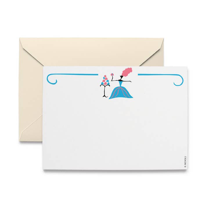 Conjunto de cartões Flat Note Bon Bons Classic por atacado de R. Nichols Stationery & Gifts