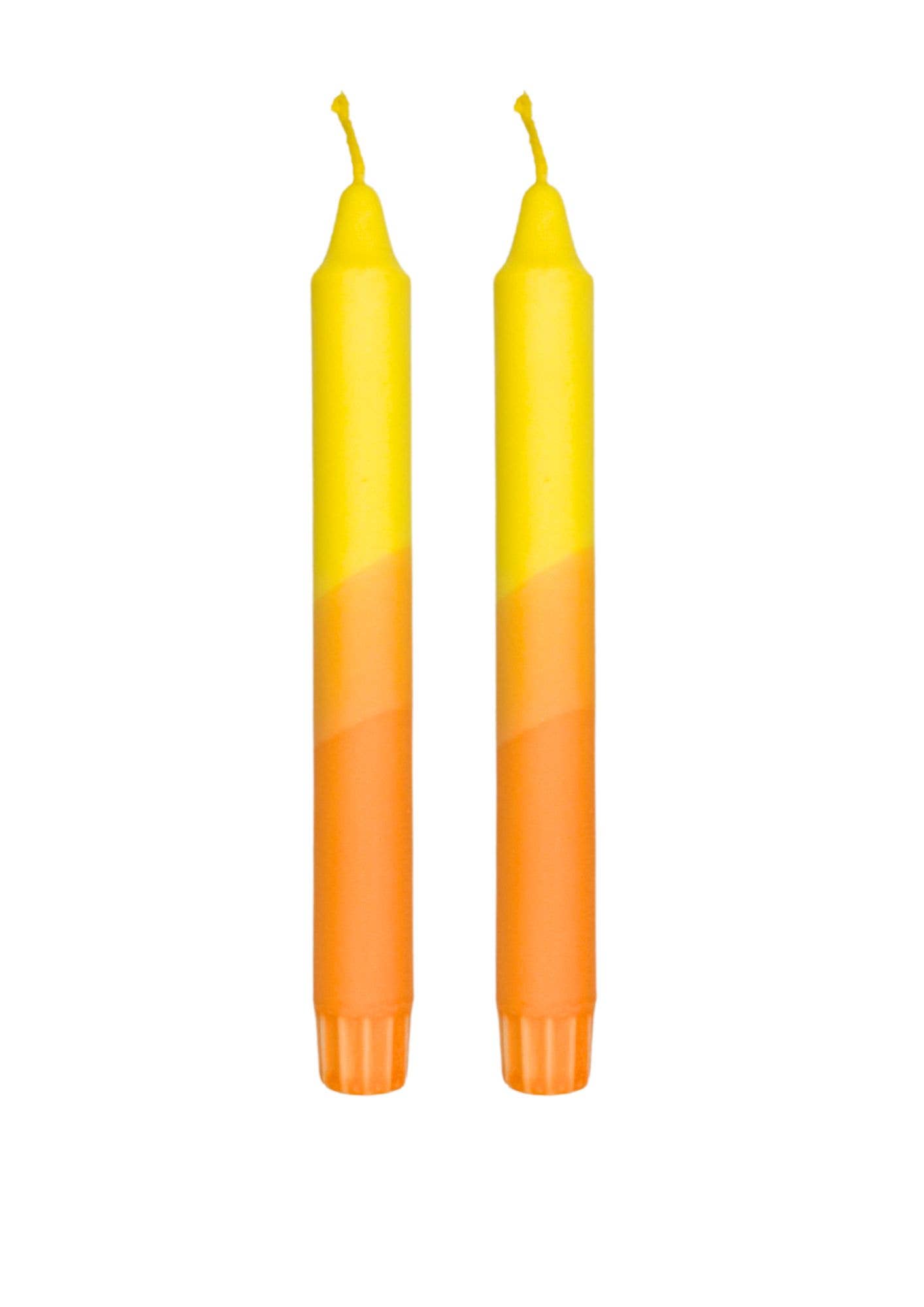 Lovelymess Studio - Wholesale Tapered Candle/Candlestick - Dip dye candles, yellow, orange0