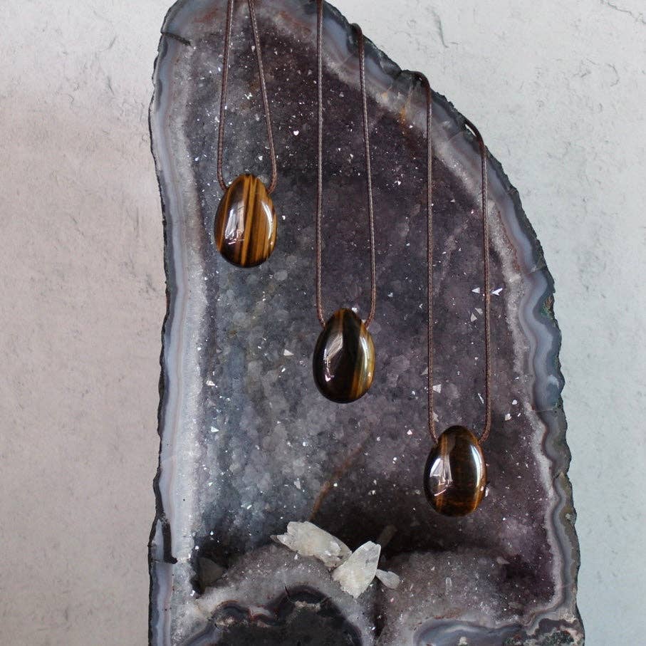 Pebble House - Wholesale Pendant/Charm Necklace - Tiger's Eye Polished Necklace (Crystals & Stones)2