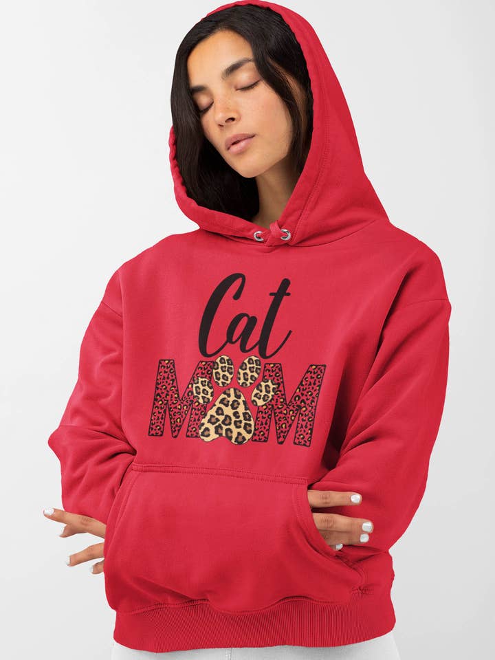 Cat mum women's printed hoodie for wholesale by IALD