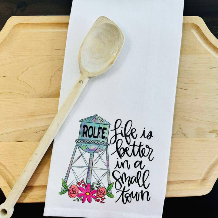 Mississippi Mae Monograms - Wholesale Tea Towel - Small Town Kitchen Towel2