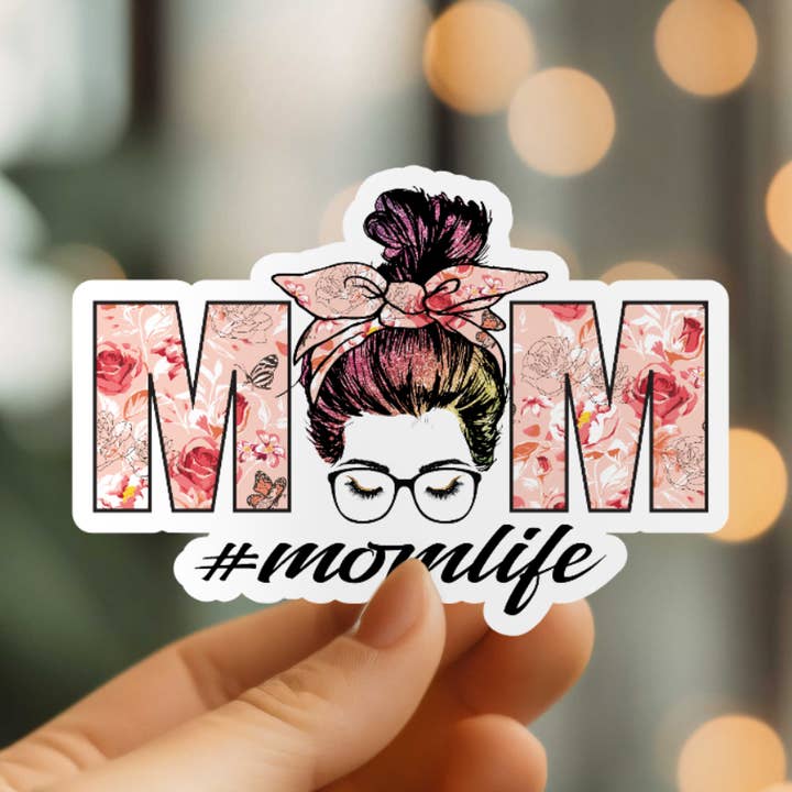 Adesivo Mom Life por atacado de Mystical Monkey Toes