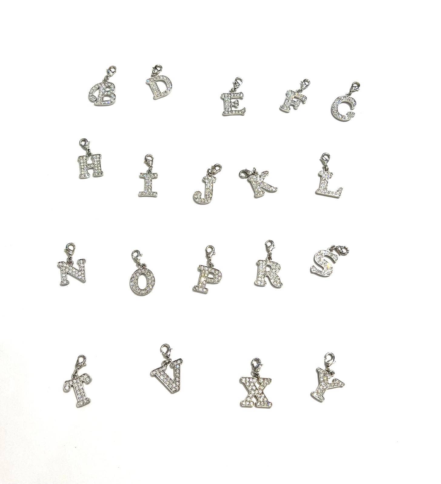 SHEERA - Wholesale Individual Charm/Pendant - Charms Rhinestone Letters0