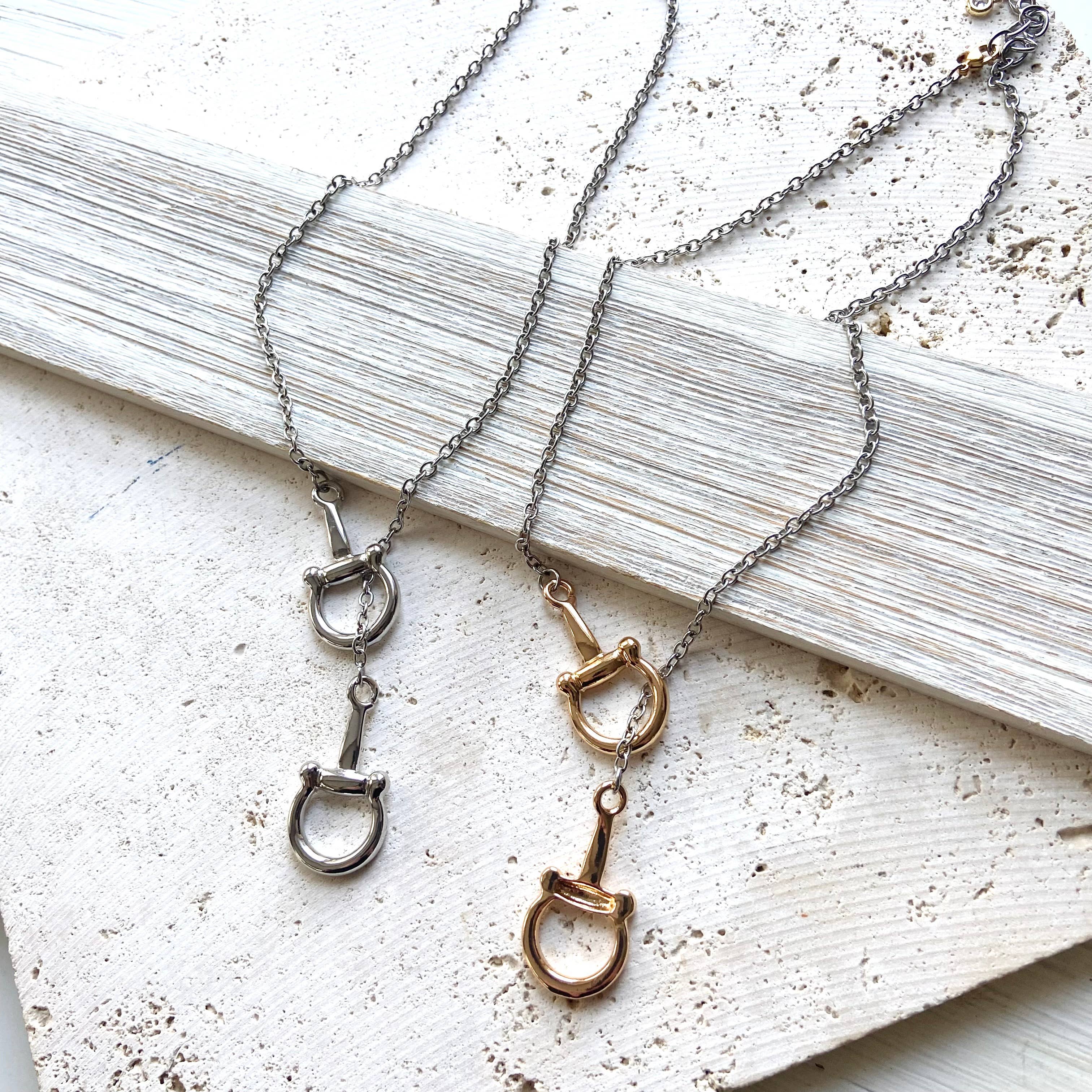 VB&CO Designs Handmade Jewelry - Wholesale Halskettinghanger - Ponybit ketting paardensieraden, Derby stijgbeugel9