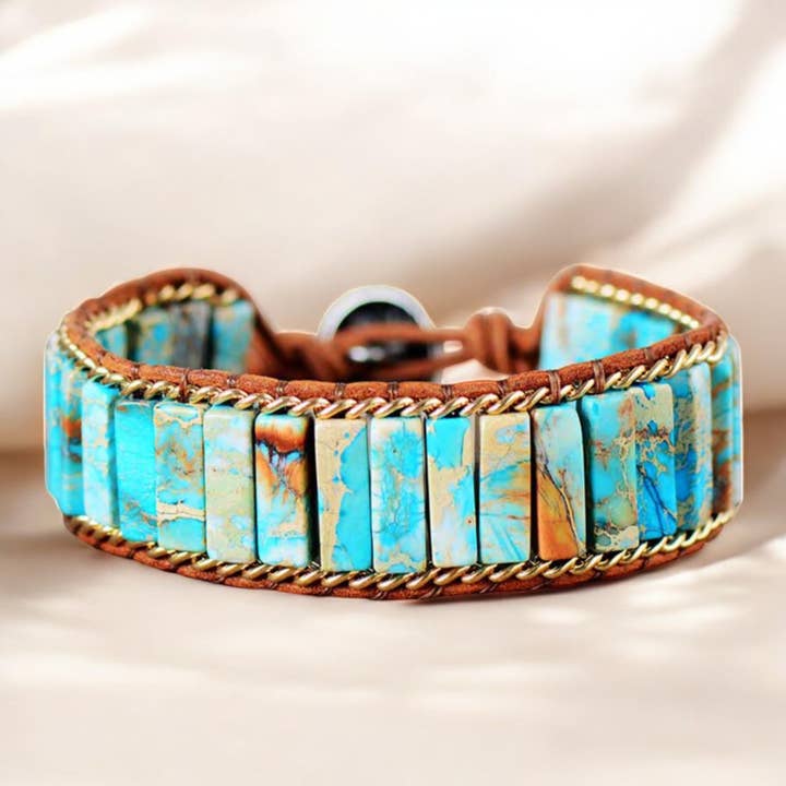 Turquoise Jasper Energy Bracelet for wholesale by Cape Diablo