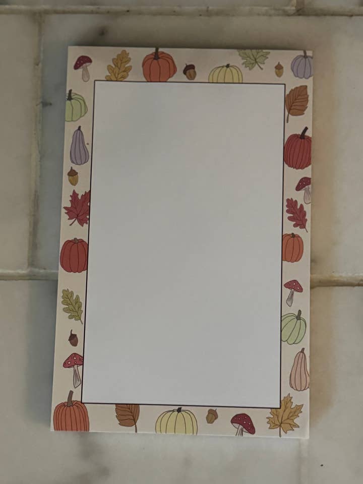 pompoen notitieblok voor wholesale door Prints by Emily Marie