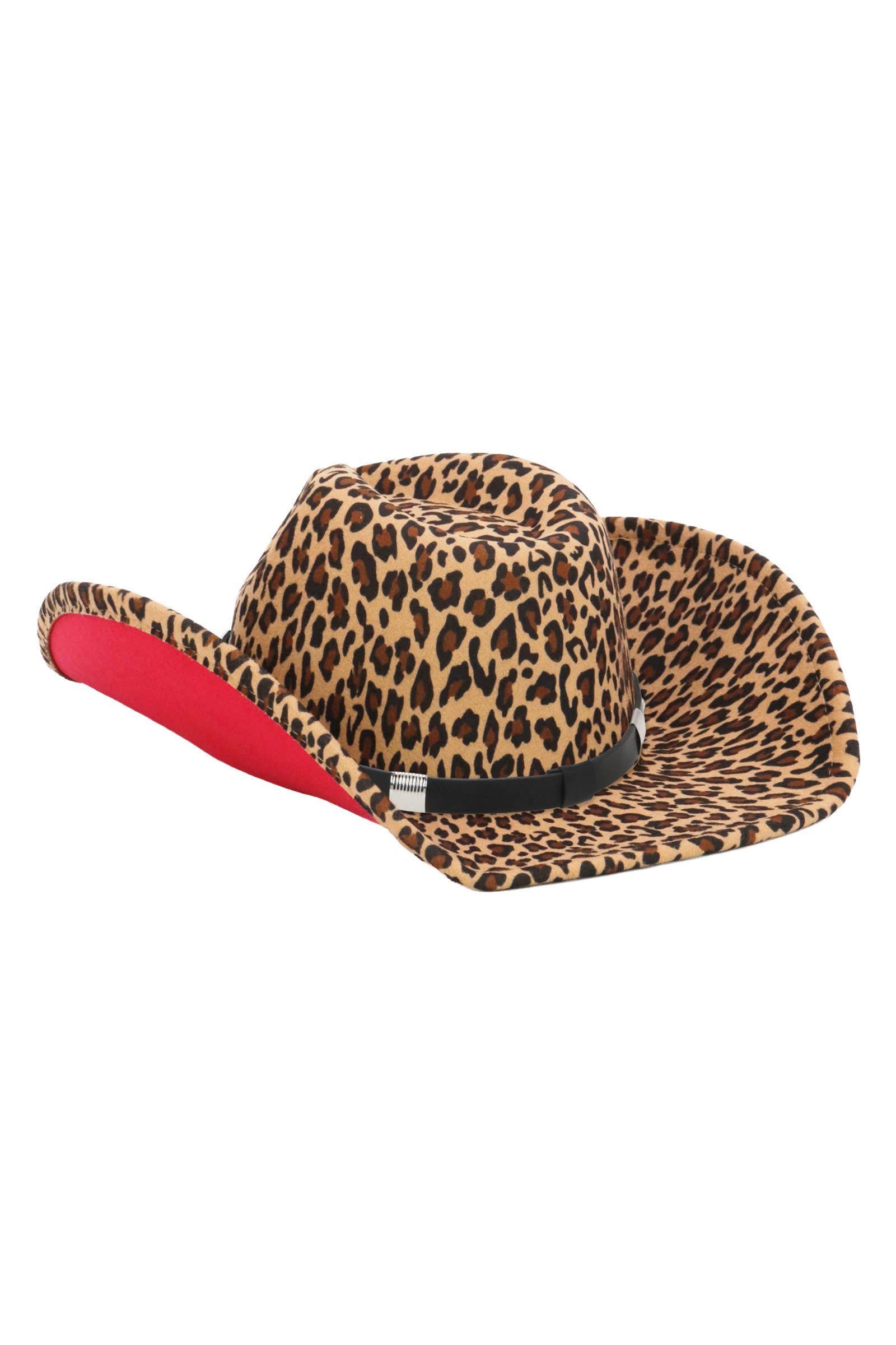 Cap Zone – wholesale Cowboyhatt - Dam – Diamant Concho Fusk Leopard Filthatt6