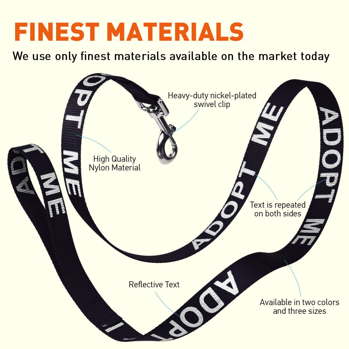 Dogline - Wholesale Pet Leash - Dog - Reflective Nylon Leash5