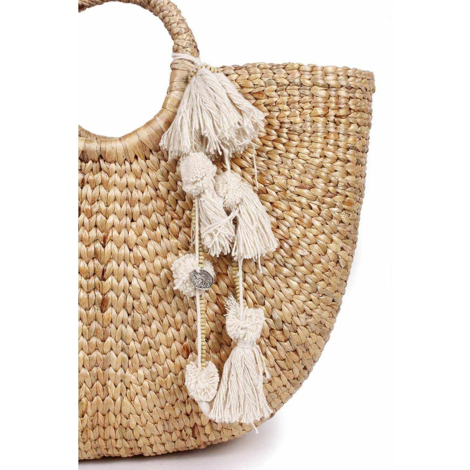 Lumily - Wholesale Purse/Bag Accessory - Women's - Ivory Boho Tassel Keychain | Fair Trade | Handmade1