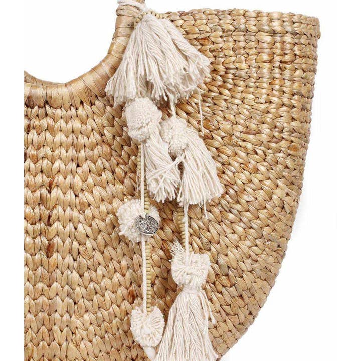 Lumily - Wholesale Purse/Bag Accessory - Women's - Ivory Boho Tassel Keychain | Fair Trade | Handmade1