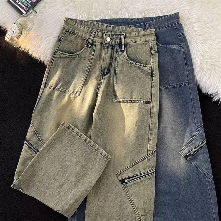 Tourtiwi - Vendita all'ingrosso Jeans - Uomo - jeans larghi da uomo a gamba larga