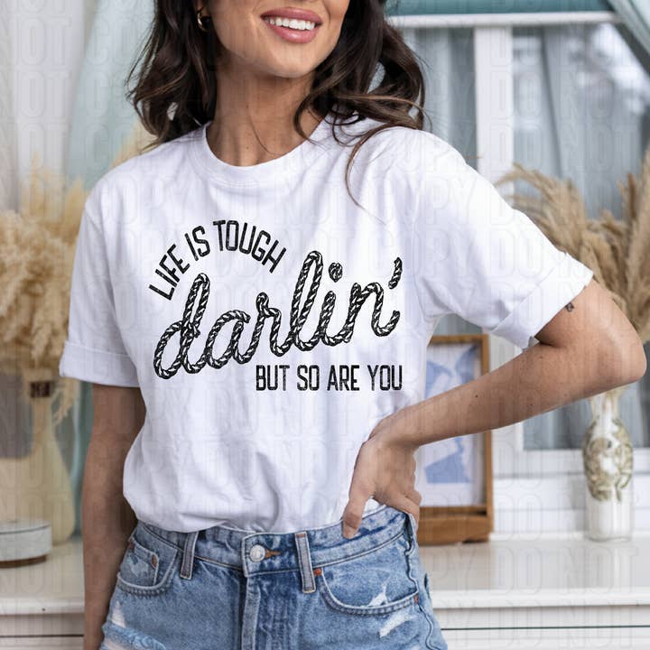 K and M Designs - Vendita all'ingrosso Decalcomania a sublimazione - La vita è dura tesoro trasferimento DTF0