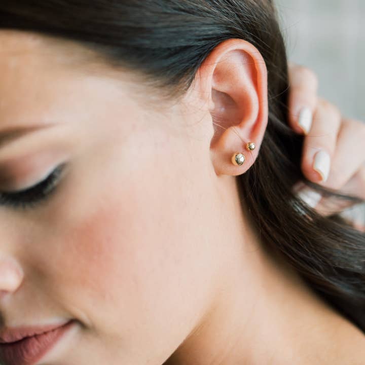 Ball Stud Earring Set for wholesale by Barberry & Lace Handmade Jewelry