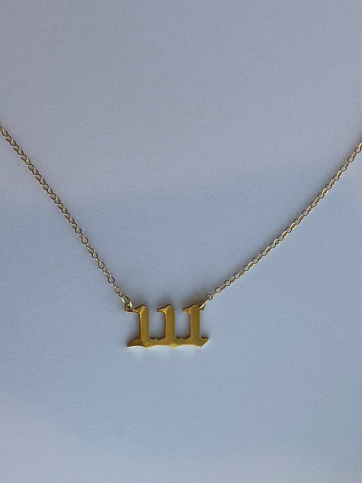 Angel 👼 Number Necklace for wholesale by 23North Jewelry