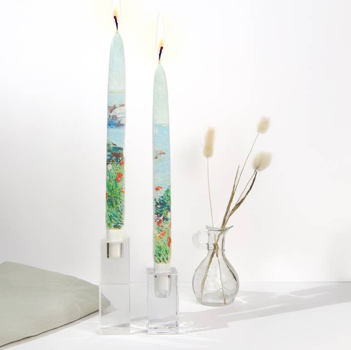 Taper Candles - Childe Hassam Poppies, Isles of Shoals for wholesale by Flatyz Candles