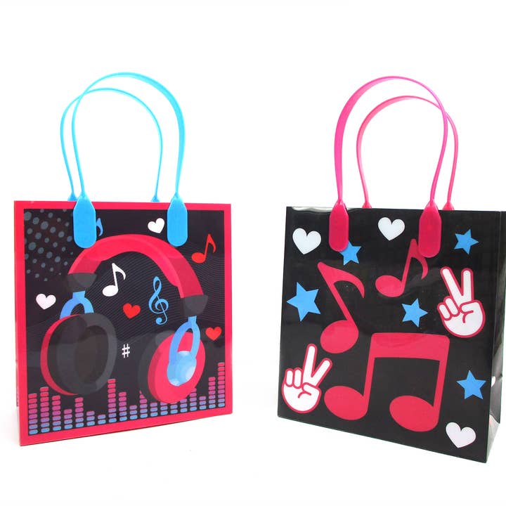 Tiny Mills – Saco/caixa para lembranças por atacado – Sacos para lembrancinhas de festa de música, pacote com 12