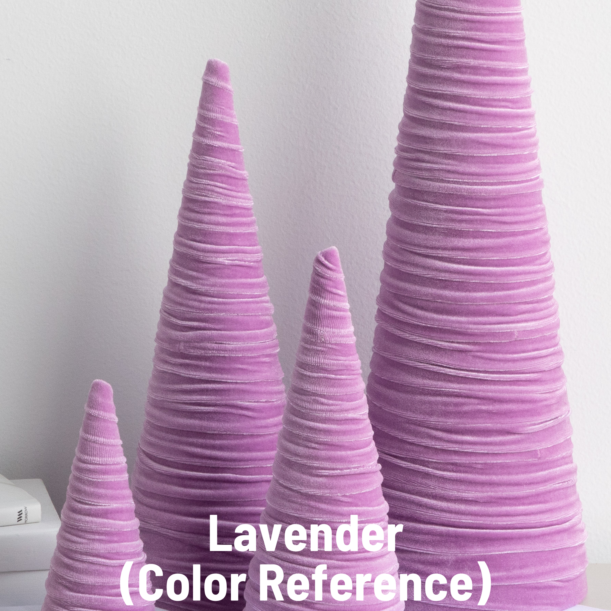 Your Heart's Content - Wholesale Christmas Decoration - Pedestal Trees Velvet Set of 3 Tablescap, Winter Mantel23