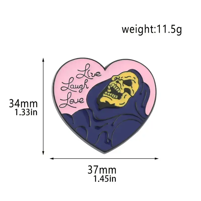 Magnifique Hearts – Großhandel Broschen – Halloween-Schädelbrosche im Punk-Stil — Einzigartiges Dekor für Geschäfte1