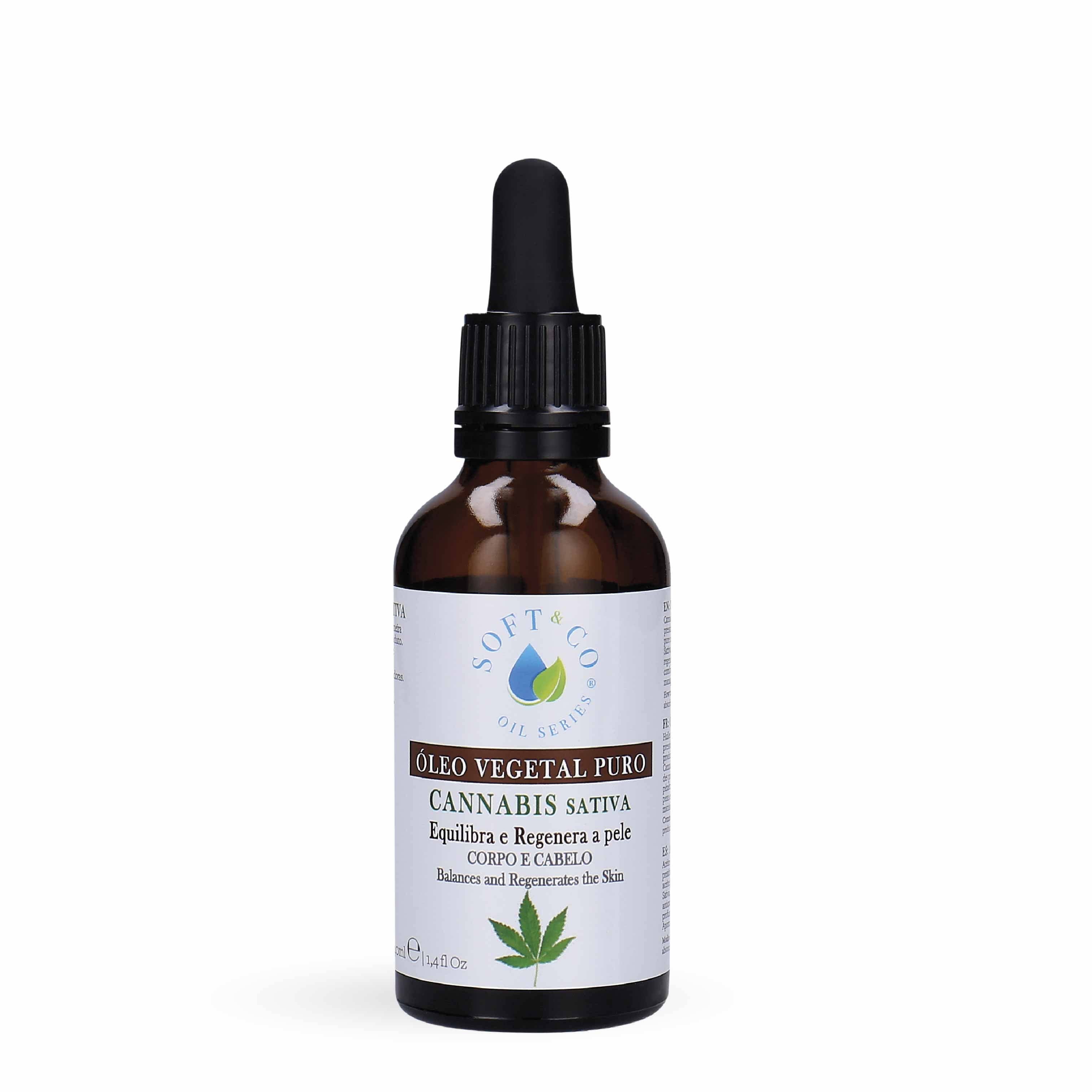 Soft&Co - Wholesale Bath/Body Oil - Pure Cannabis Sativa vegetable oil 40ml0