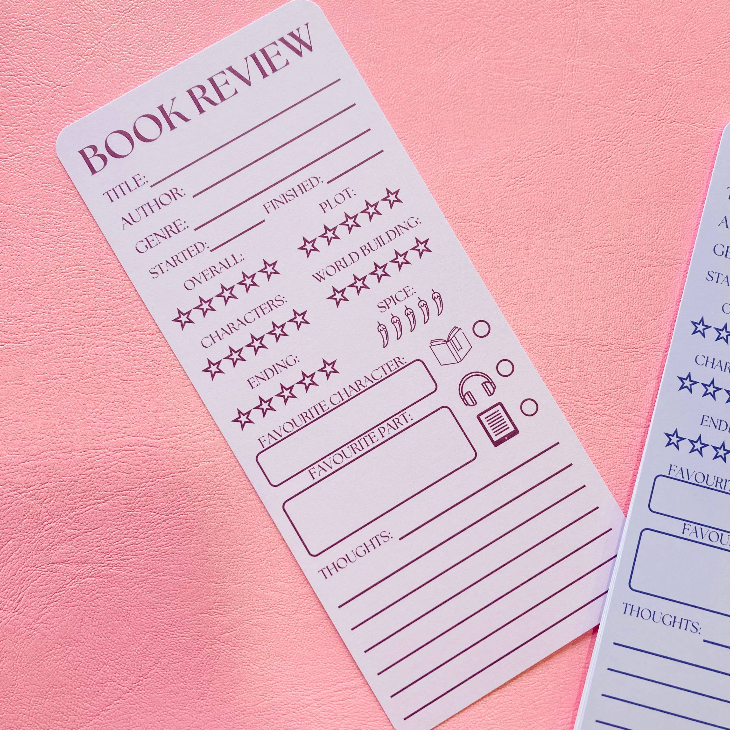 Chapter & Ink – wholesale Bookmark – Book Review Bookmark0