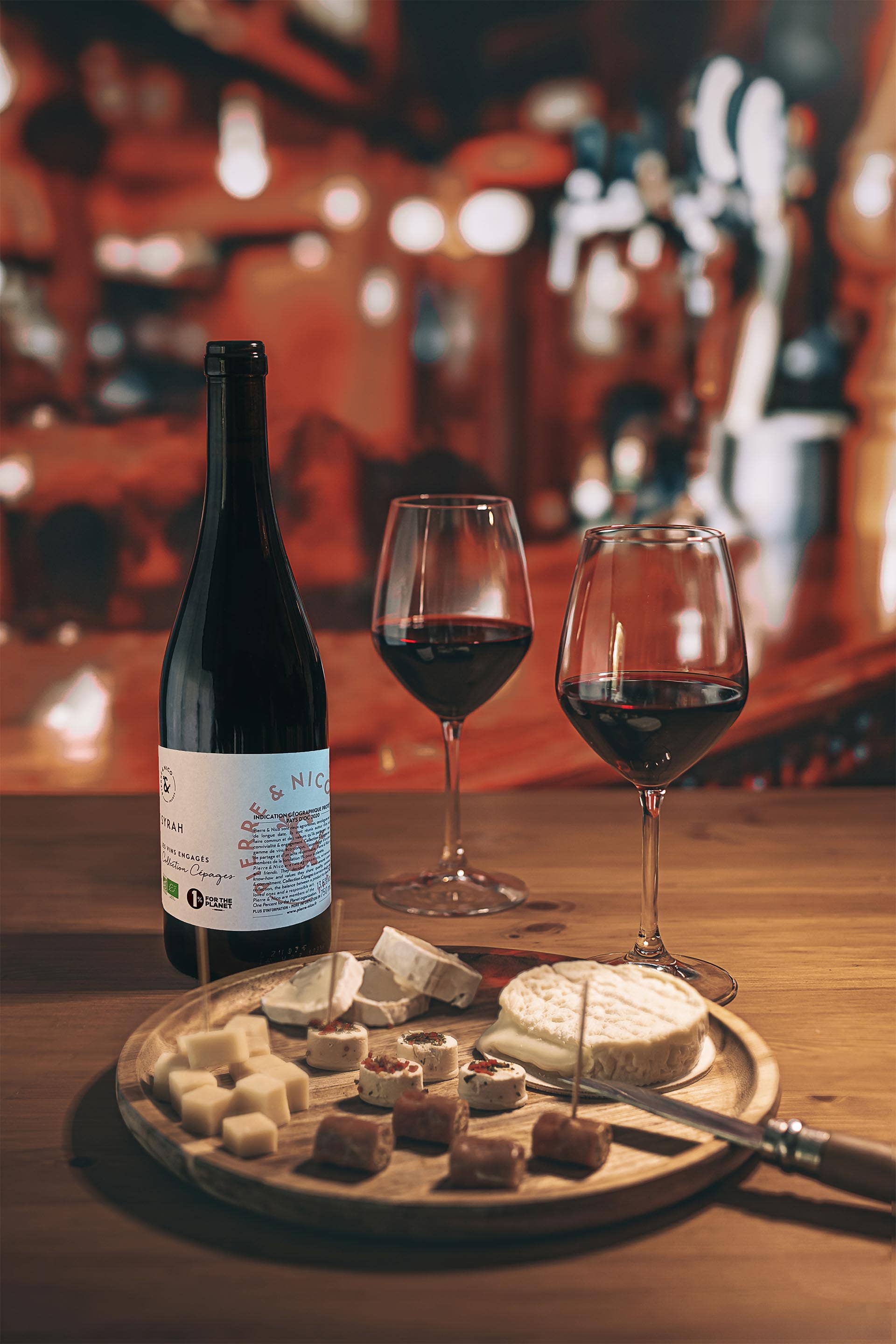 PIERRE ET NICO - Wholesale Red Wine - Organic red wine - IGP Pays d'Oc - 75 cL - Syrah - Pierre & Nico1