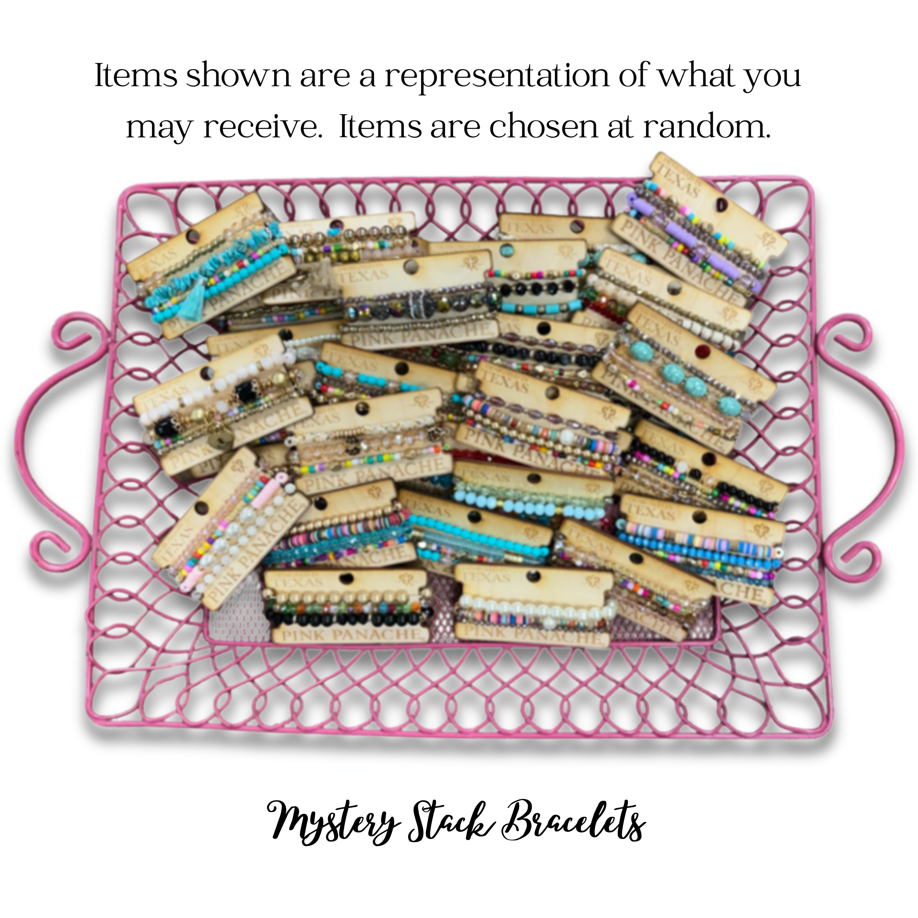 Multi Color Mystery $5 bracelet stacks for wholesale on Faire1