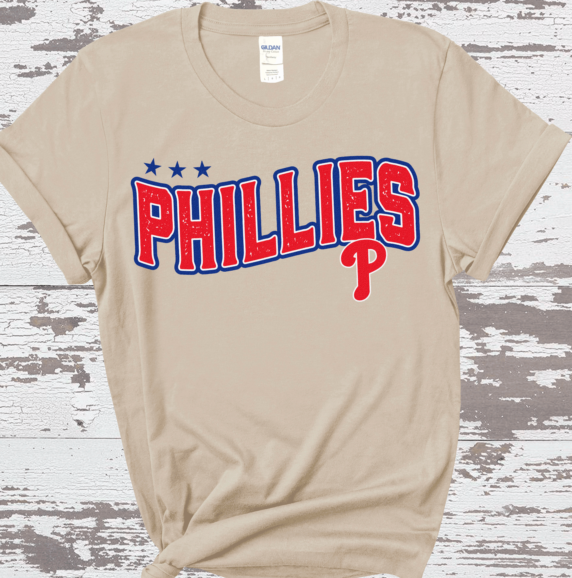 A Blessed Texas Mess Boutique - Wholesale T-Shirt (Graphic) - Women's - Philly Baseball Phillies Ball Game Philadelphia Bat Glove2