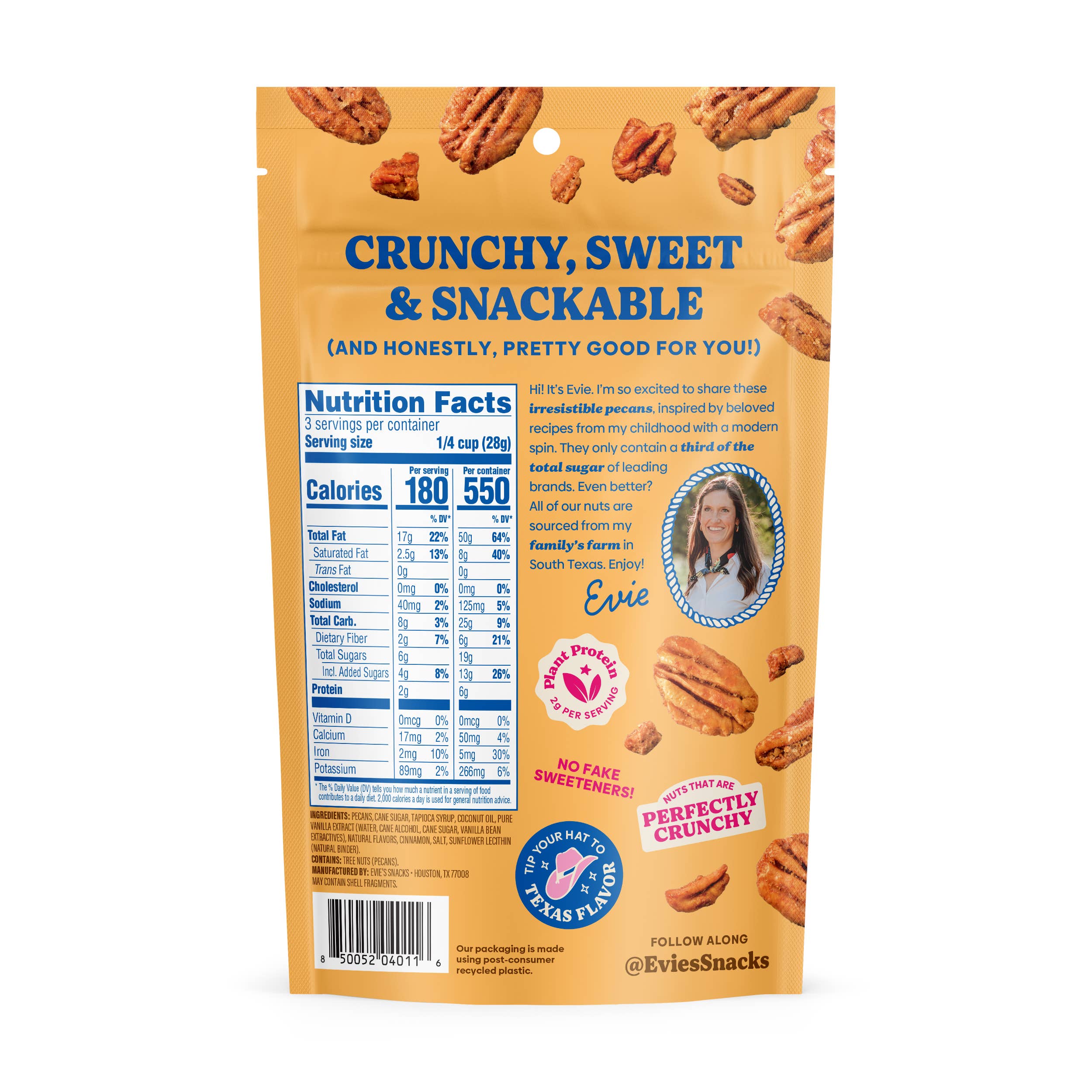 Evie's Snacks - Wholesale Nuts - Cinnamon Churro Candied Pecans – Gourmet Valentine's Snack2