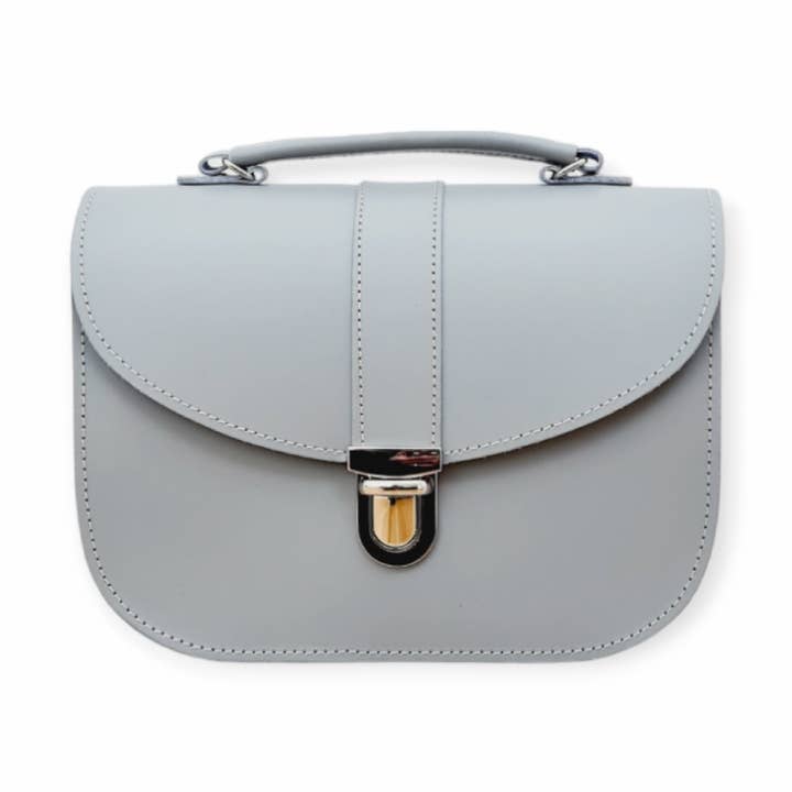 Bolso de piel hecho a mano Olympia - Ghost Grey para venta al por mayor de Zatchels