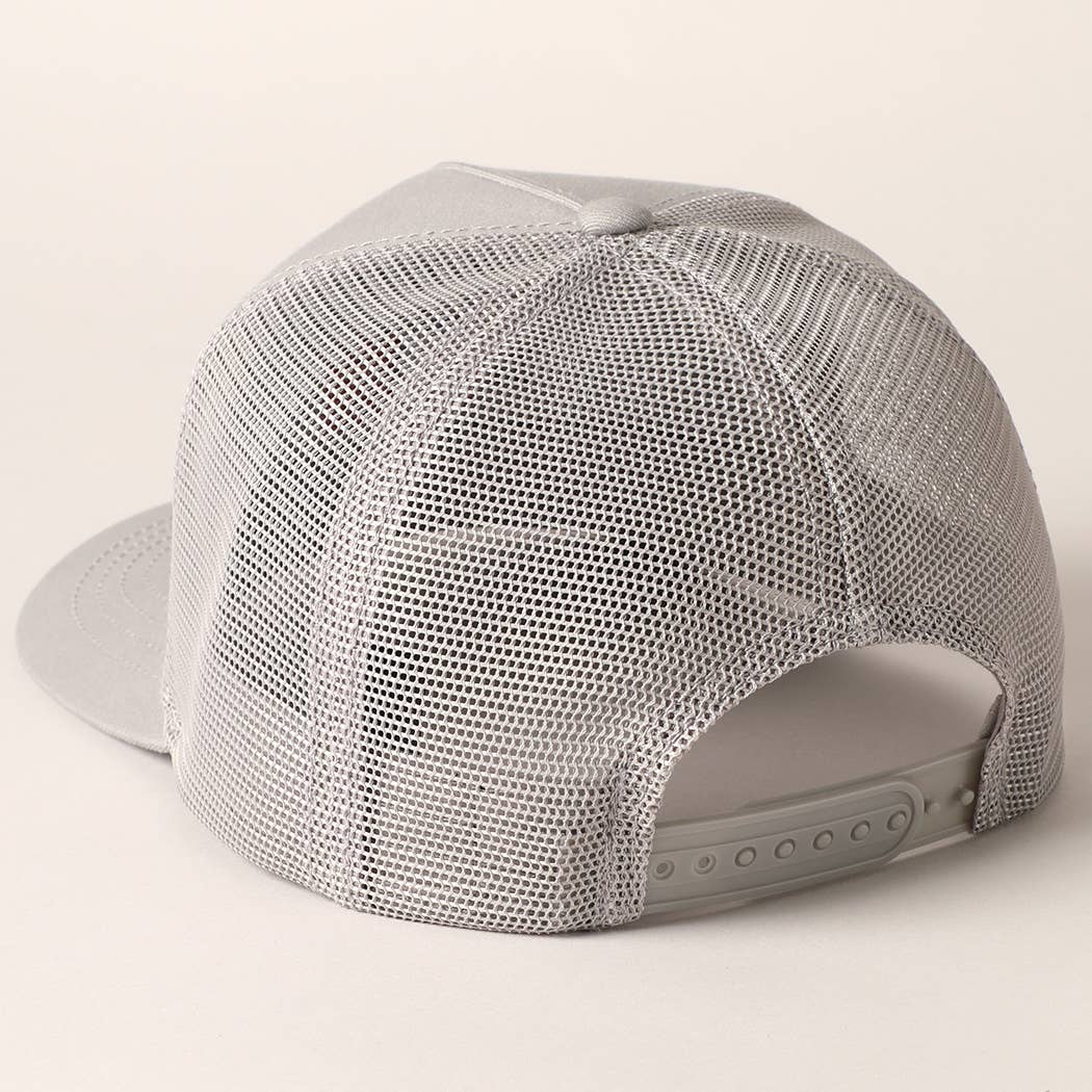 Fashion City - Wholesale Trucker Hat - Unisex - Land Of The Free Embroidery MeshBack Trucker Hat 3