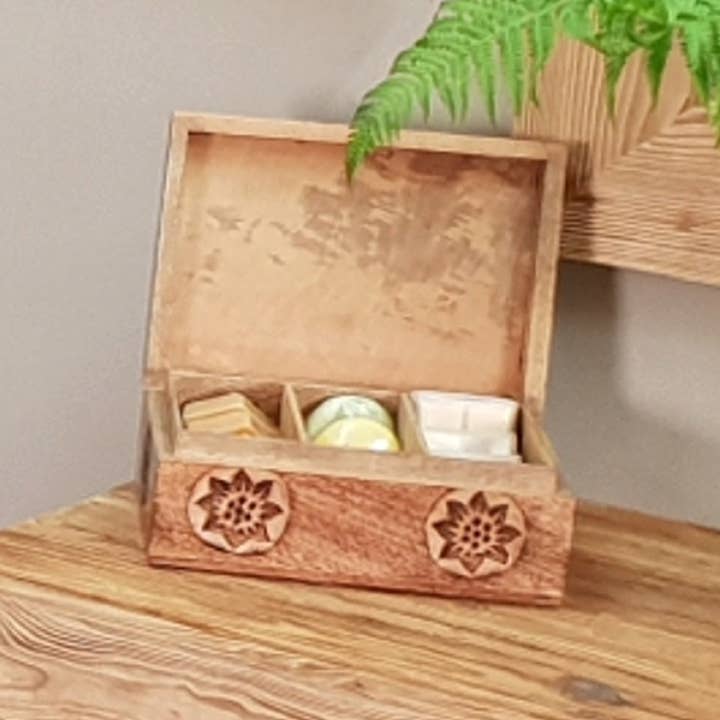 LES SCULPTEURS DU LAC – wholesale Tea set – Edelweiss tea box