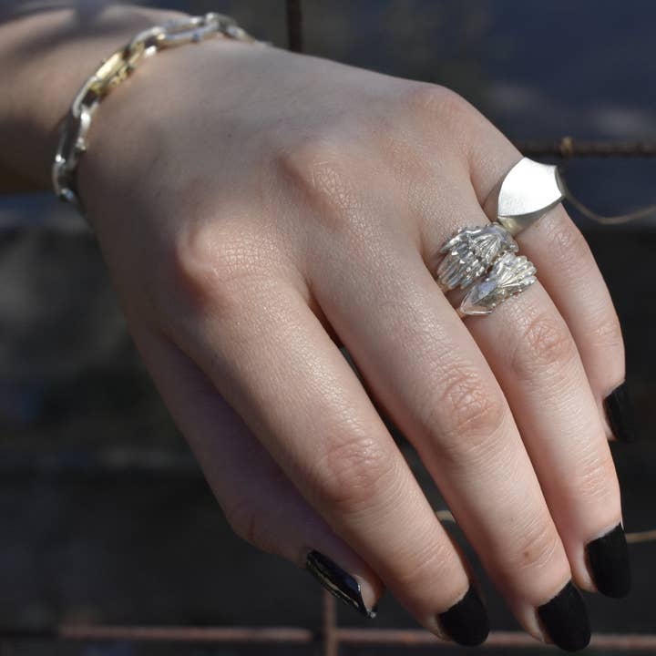 Morgaine Faye - Wholesale Cocktail/Statement Ring - Large Solemn Oath Ring6