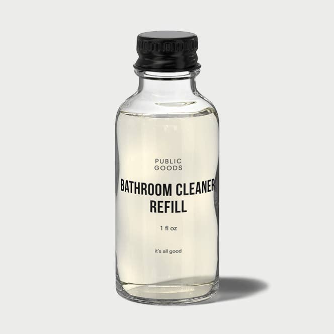 Bathroom Cleaner Refill in a Glass Bottle for wholesale by Public Goods