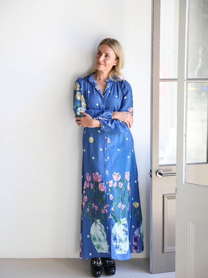 Frank & Dollys - Wholesale Dress – Women's - Rosé Gown - Blue1