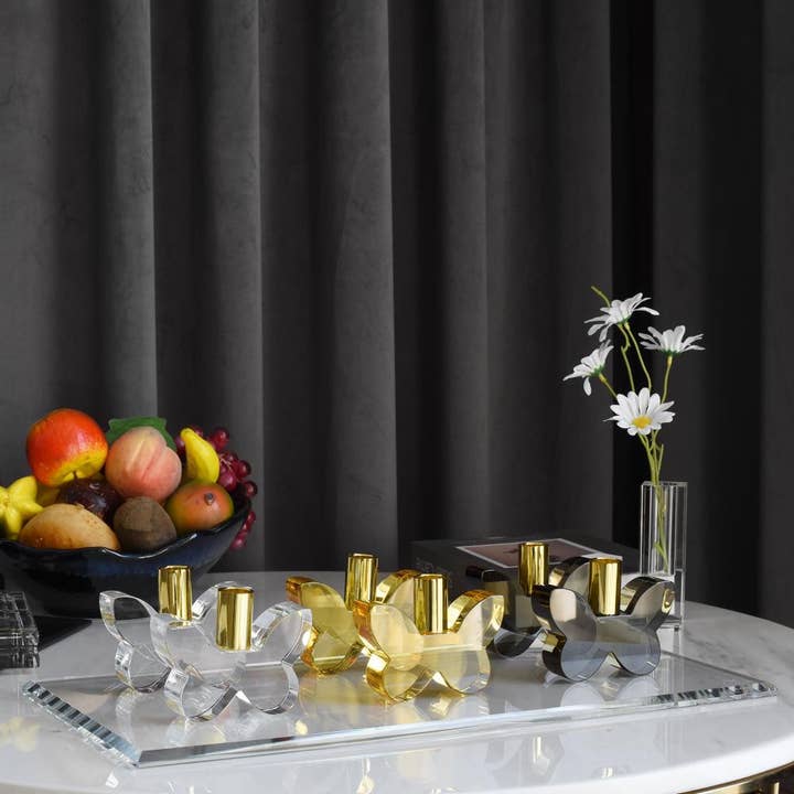 Lainy Home – wholesale Candle holder – Pair of 3” Butterfly Candleholders22