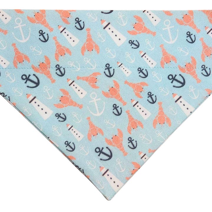 Vuurtoren Kreeften Huisdier Bandana voor wholesale door Mutty Mornings