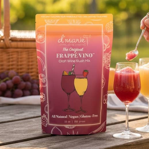 d'marie inc. - Venta al por mayor Preparado/sirope para cóctel - Frappé Vino Original Mezcla de Vino Congelado para Granizado - Cóctel Listo para Congelar0