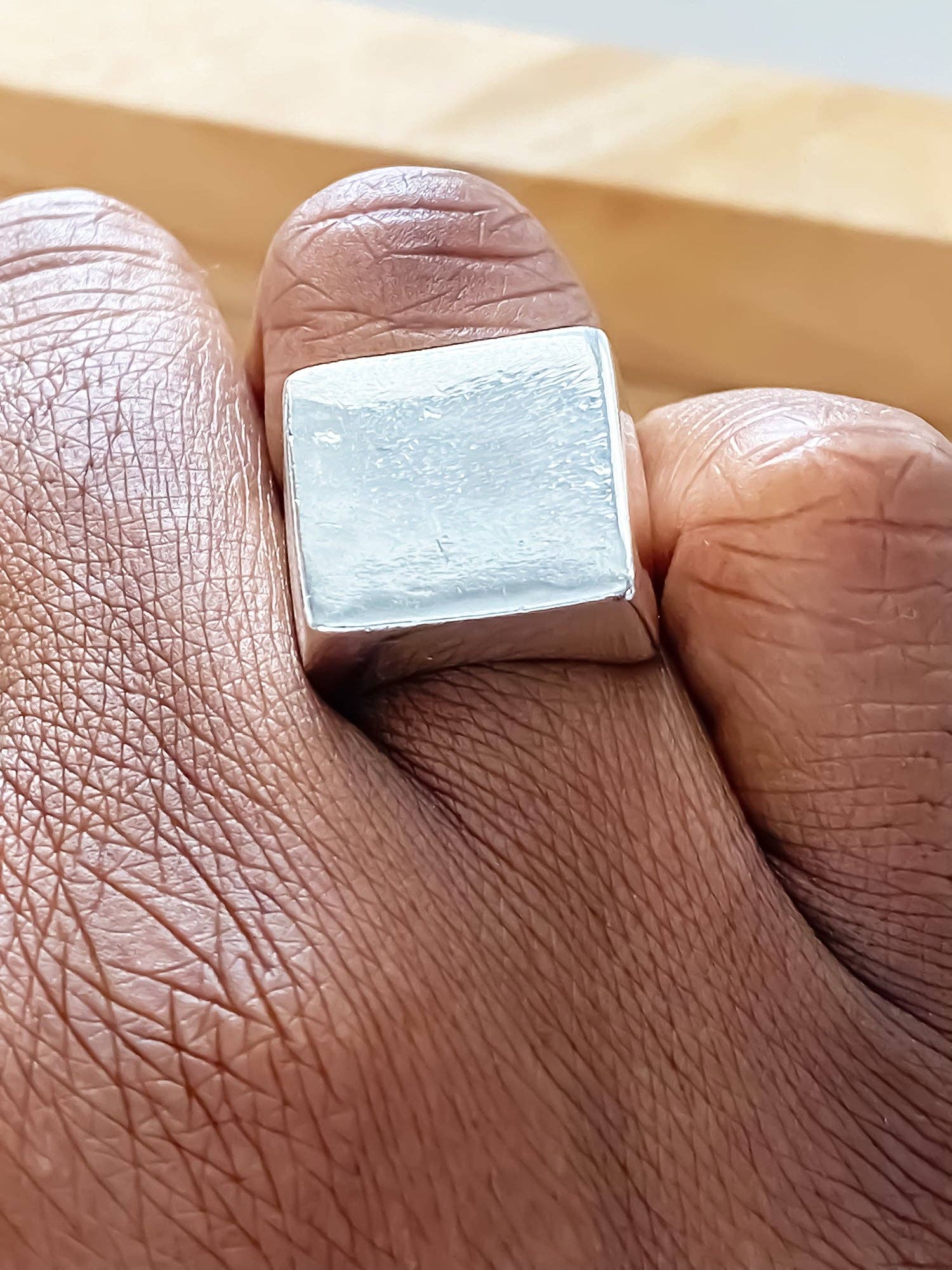 MOCA Jewellery - Wholesale Signet Ring - Small Square Signet Ring20