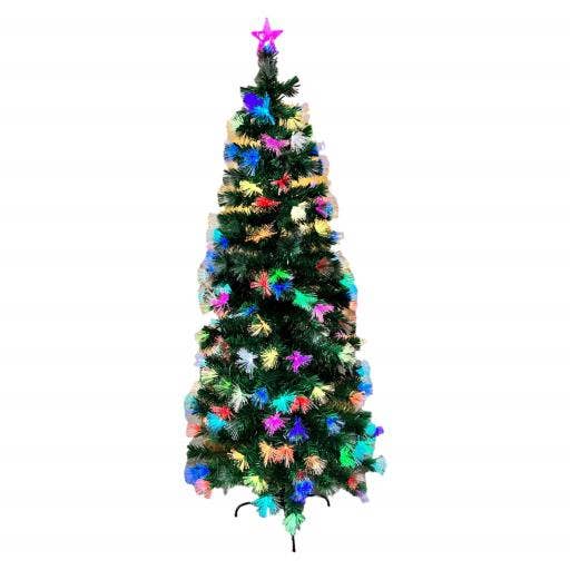 Árvore de Natal de 6,8 pés pré-iluminada com LED multicolorido-212 por atacado de International Gifts Ltd.