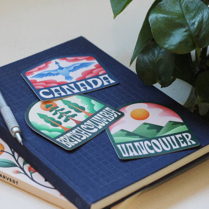 Julie Solvstrom Illustration - Wholesale Sticker - Beautiful British Columbia Vinyl Sticker Matte Waterproof4