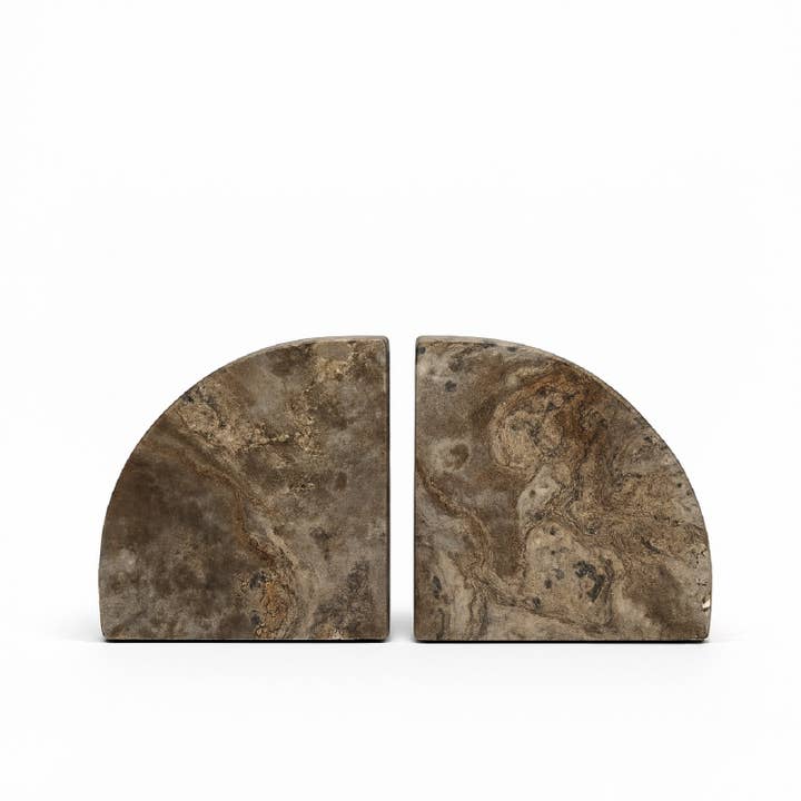 Gray Grey Travertine Bookend Pair for wholesale on Faire2