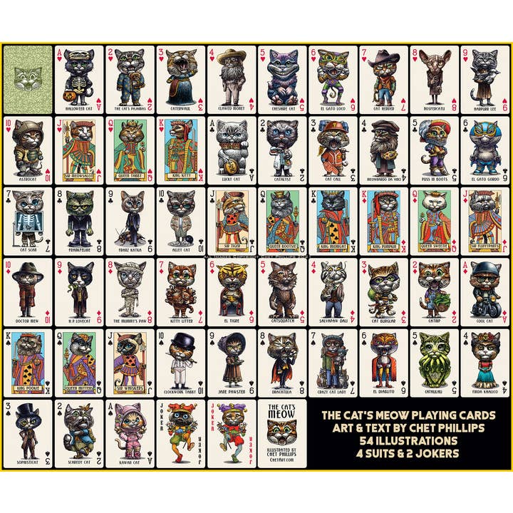 ChetArt - Wholesale Playing Cards - Cat's Meow Playing Cards2