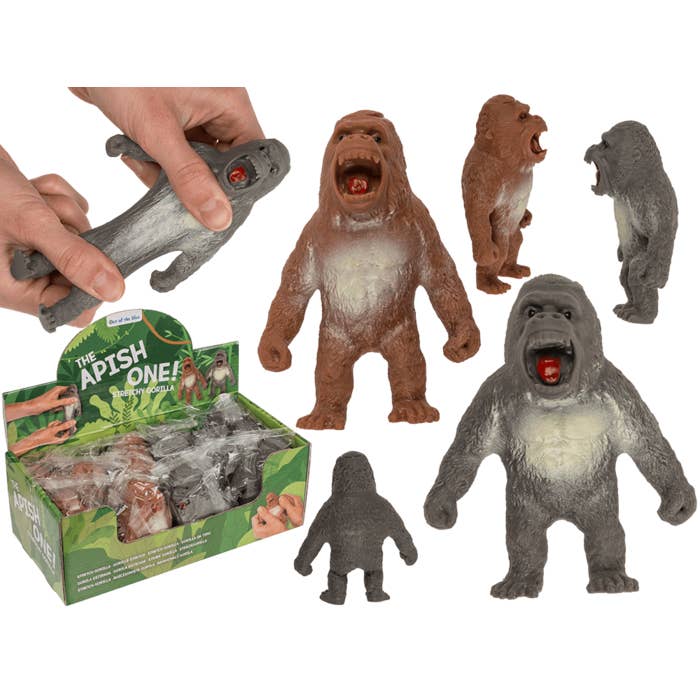 Out of the blue KG - Wholesale Squishy Toy - Kids & Baby - Stretchy Gorilla, approx. 8,5 x 10 cm,