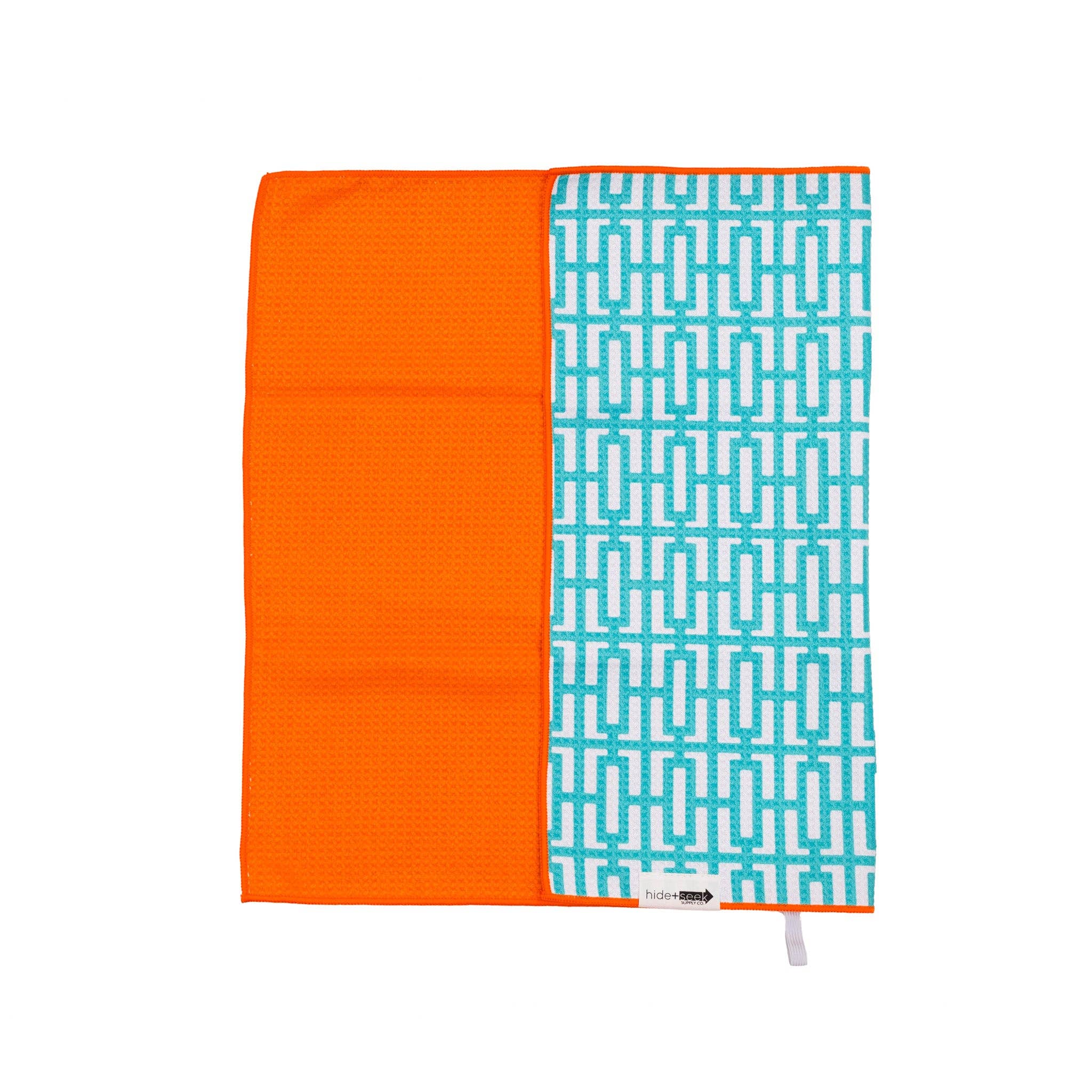 hide+seek SUPPLY CO - Wholesale Handdoek - Turquoise Breeze Block Multifunctionele Moderne Handdoek 18" x 24"2