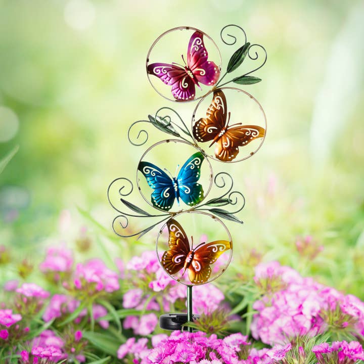 Forever Gifts Inc. - Wholesale Garden/Lawn Stake - Metal Butterfly Solar Garden Stake4